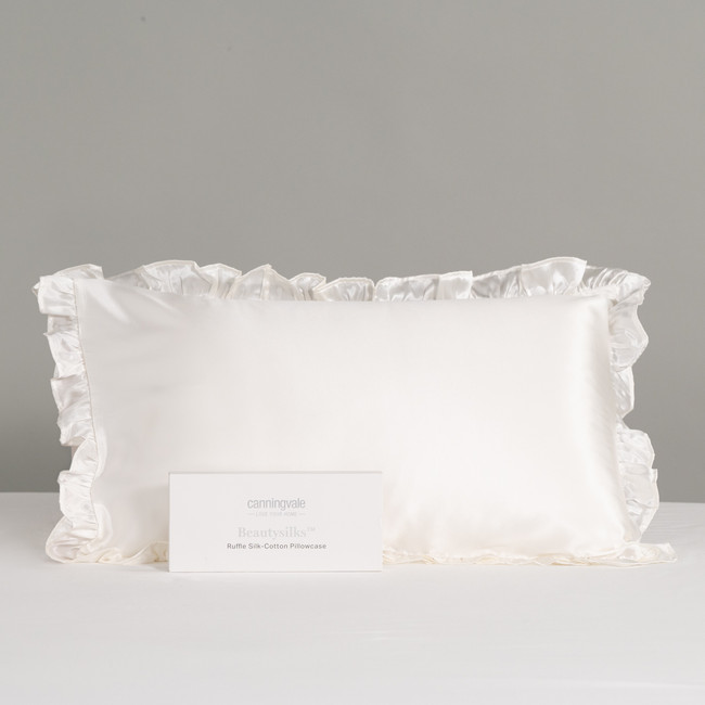 Real Mulberry Silk Ruffle Pillowcase - Beautysilks