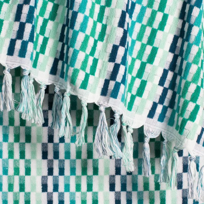 Extra Large Positana Luxury Grande Beach Towel - Emerald