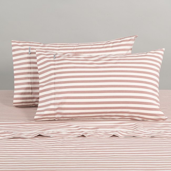 Modella Stripe Sheet Set - Mocha