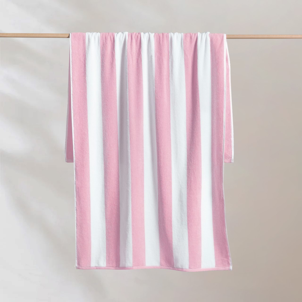 Cabana Pink Stripe Beach Towel Canningvale