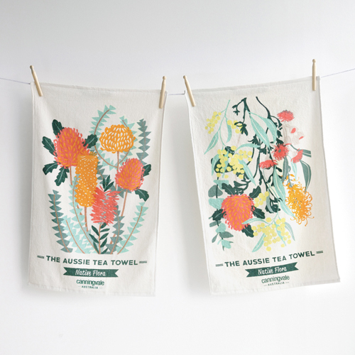Aussie Tea Towel Native Flora Twin Pack