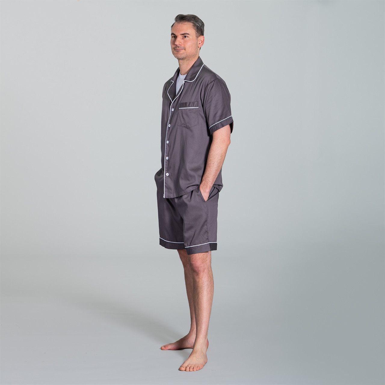 Alessio Bamboo Cotton Men’s Pyjama Short Set