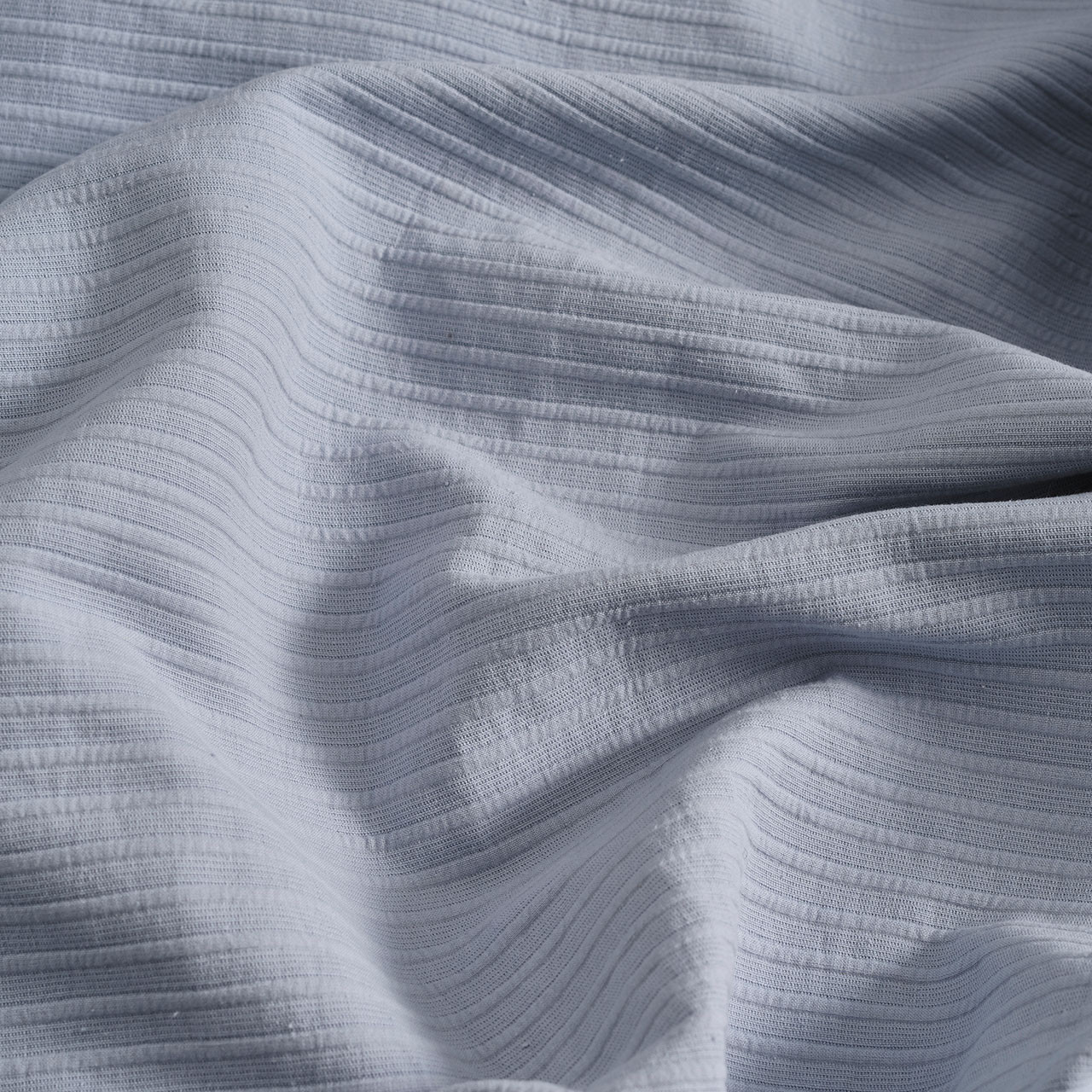 Luxury Cotton Rib Coverlet - Silver Ice