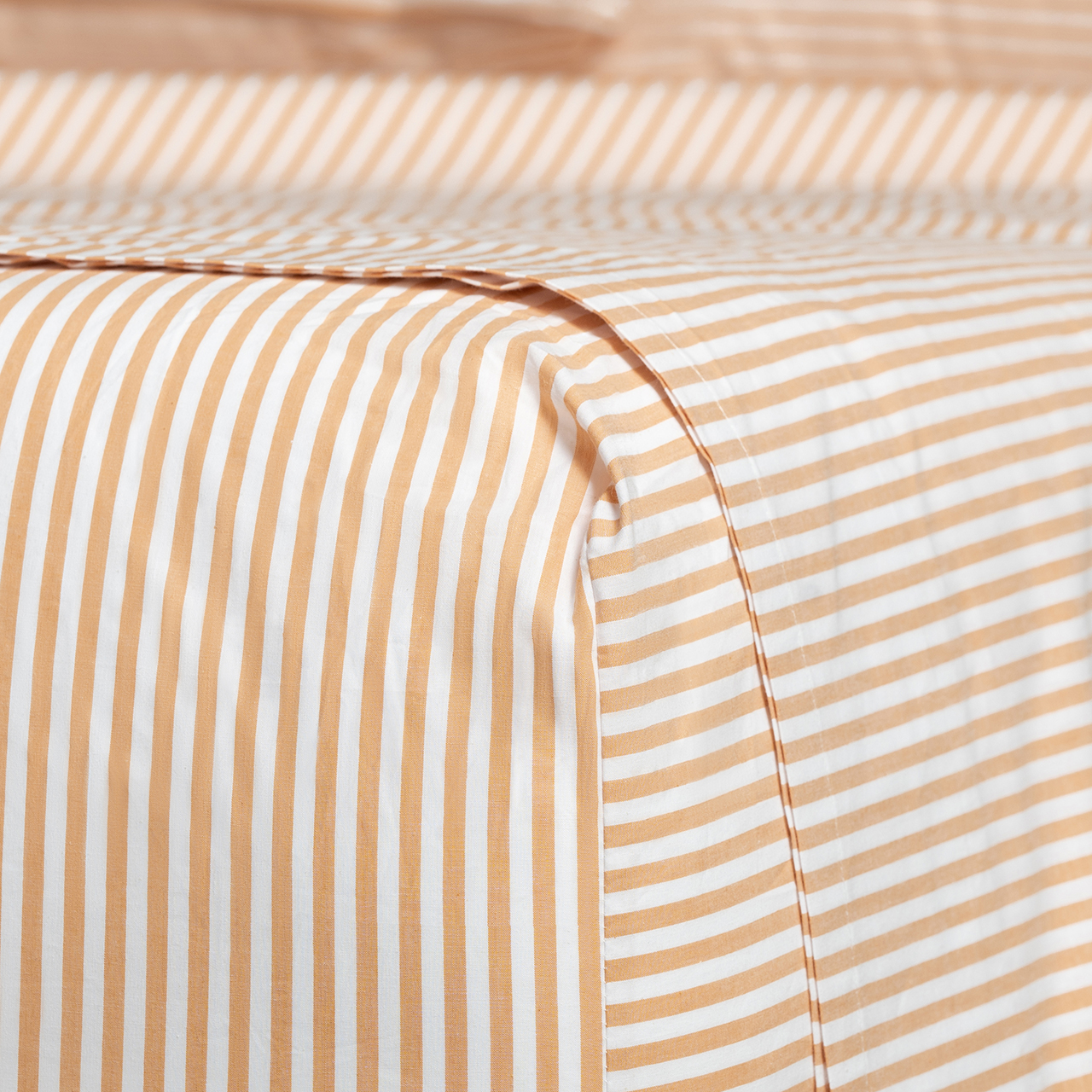 Cotton Mini Stripe Honey Sheet Set - Modella