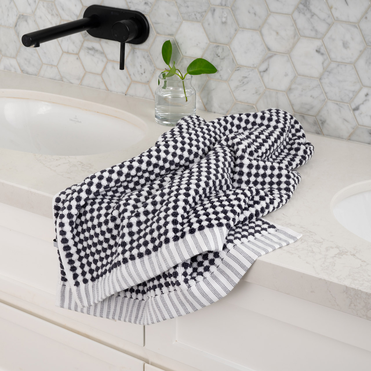 Royal Splendour Moda Extra Large Hand Towel - Slate