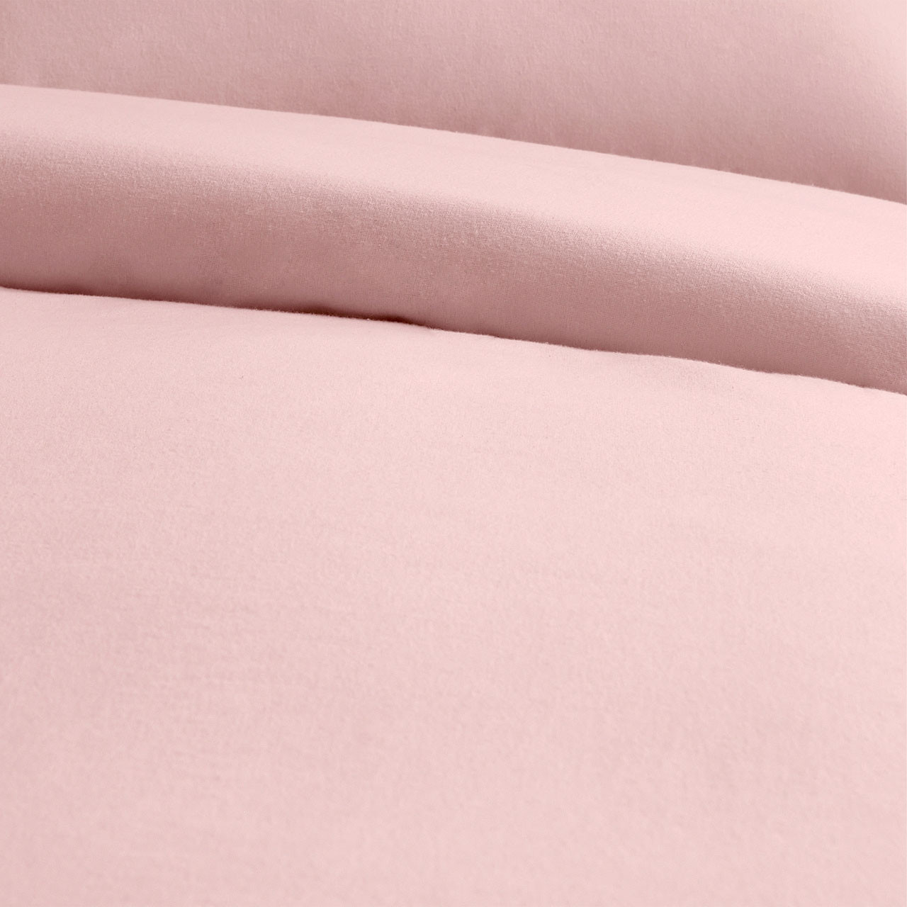 Cotton Flannelette Blush Pink Quilt Cover Set - CoziCotton
