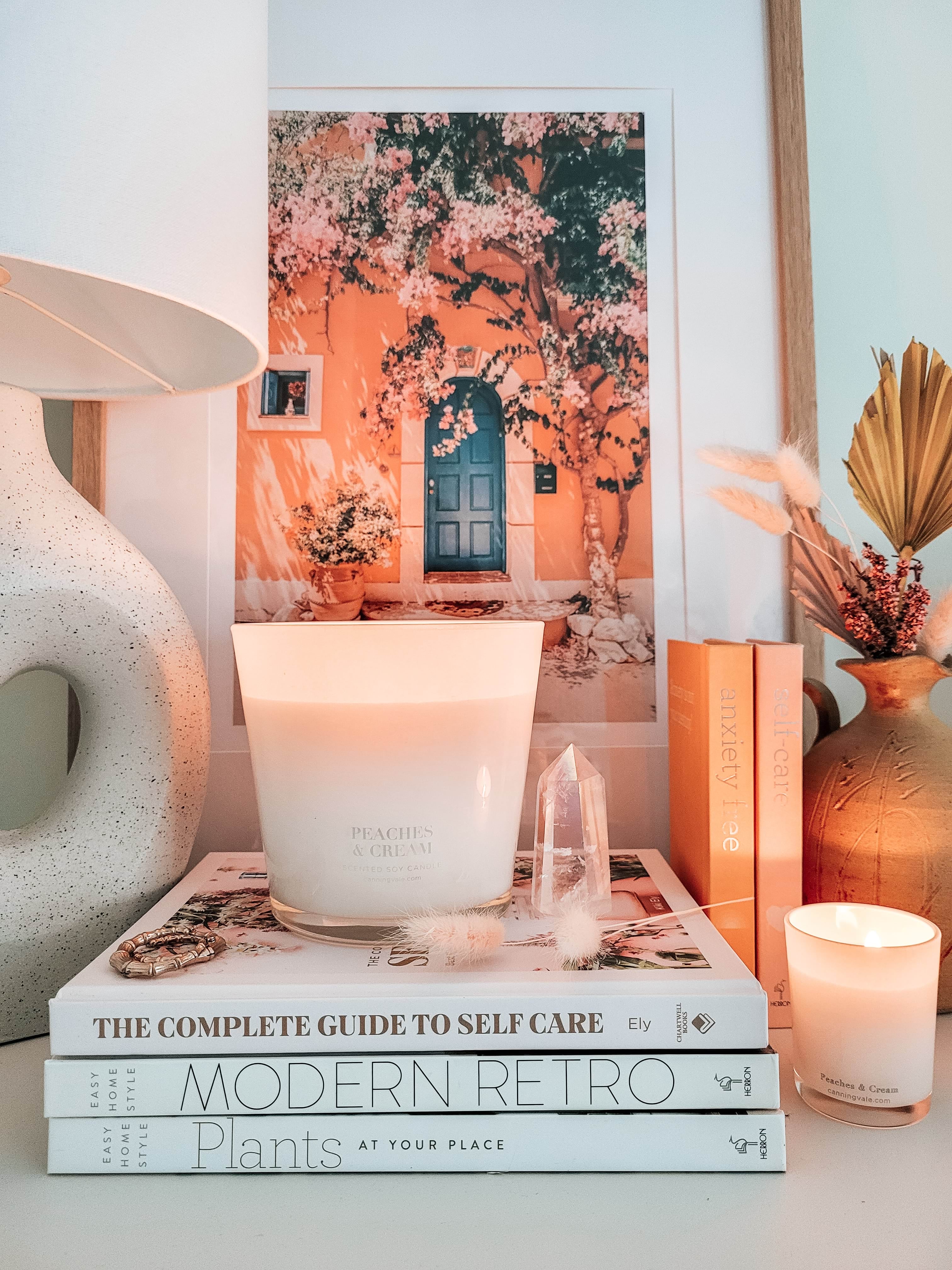 Peaches and Cream Scented Candles