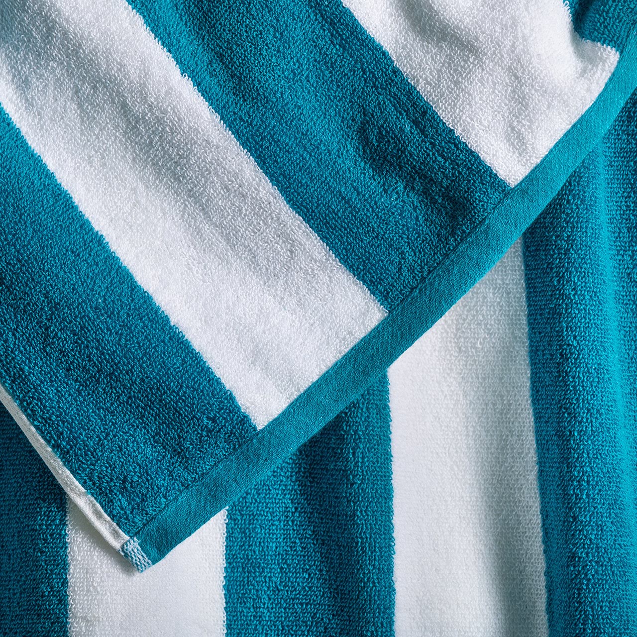 Teal patterned shop towels