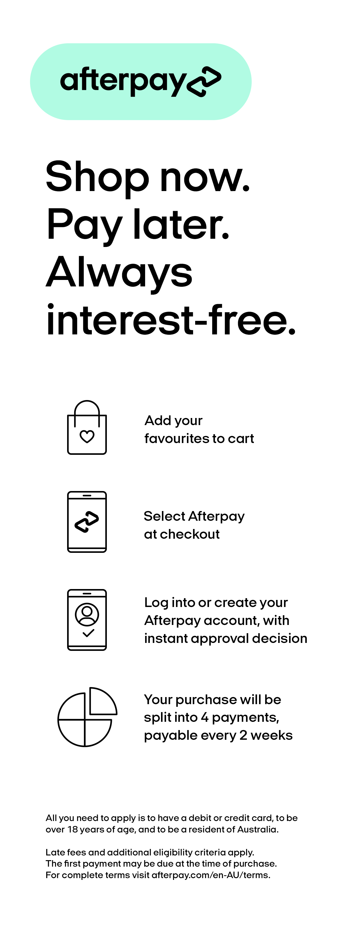 Afterpay Terms AU