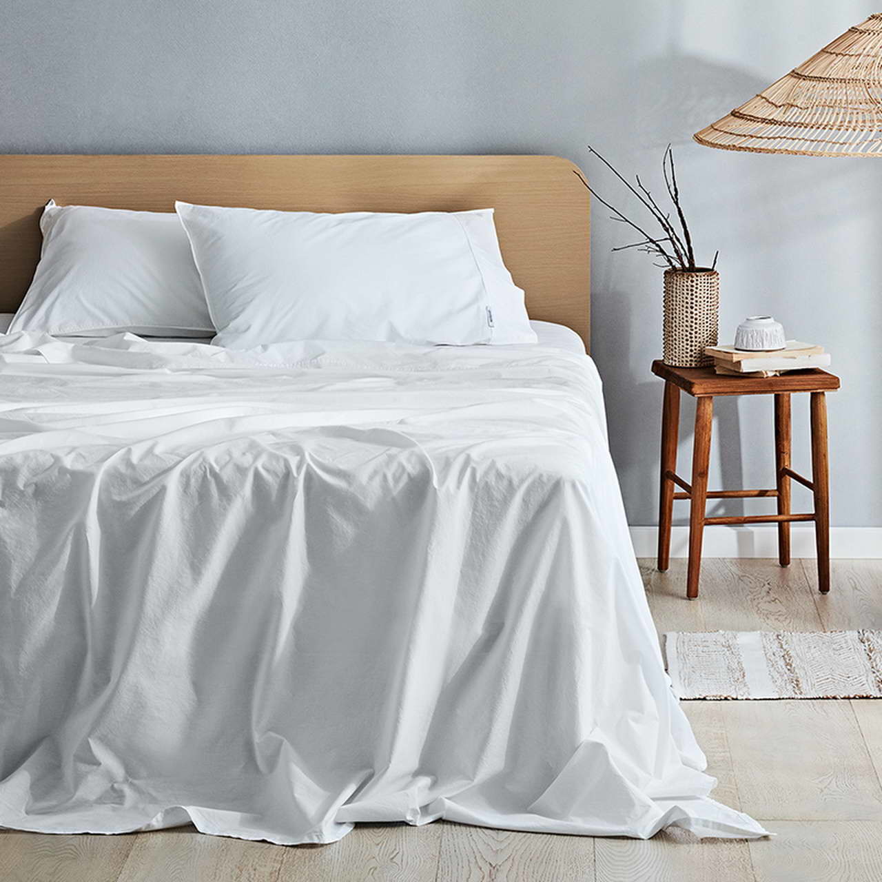 Vintage Softwash Cotton White Bed Linen